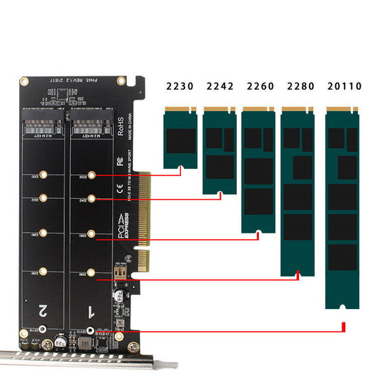 PCIe x8 Dual Disk