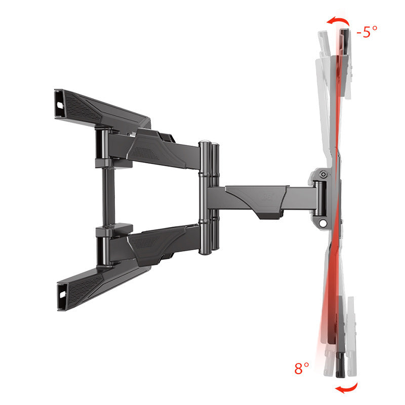 40-75 Inch Curved TV Wall Mount Bracket - Telescopic & Rotating Iron Frame