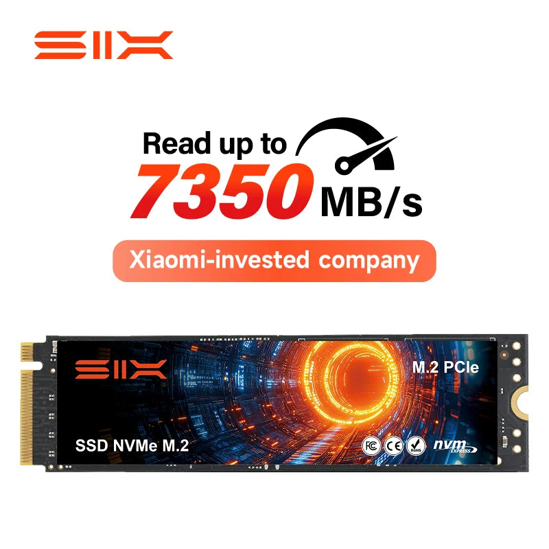 SIX PCIe 4.0 NVMe M.2 SSD – 1TB/2TB/4TB, 7350MB/s Read, PS5 & Gaming PC Compatible, 5-Year Warranty