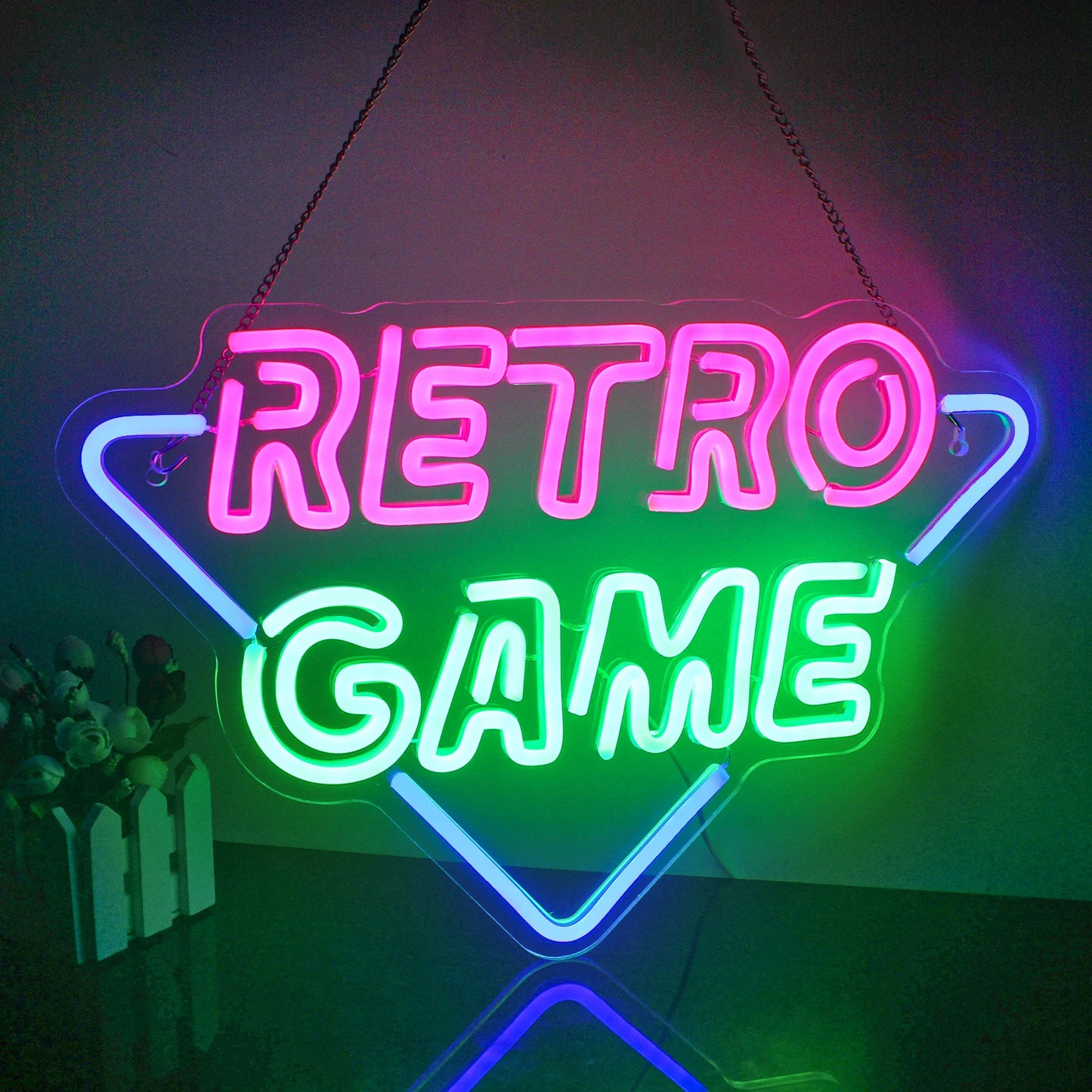 Game Room Neon Sign LED Wall Decor USB Powered Acrylic For Gaming Lighting Bedroom Bedside Wall Decor Gamer Party Birthday Gift