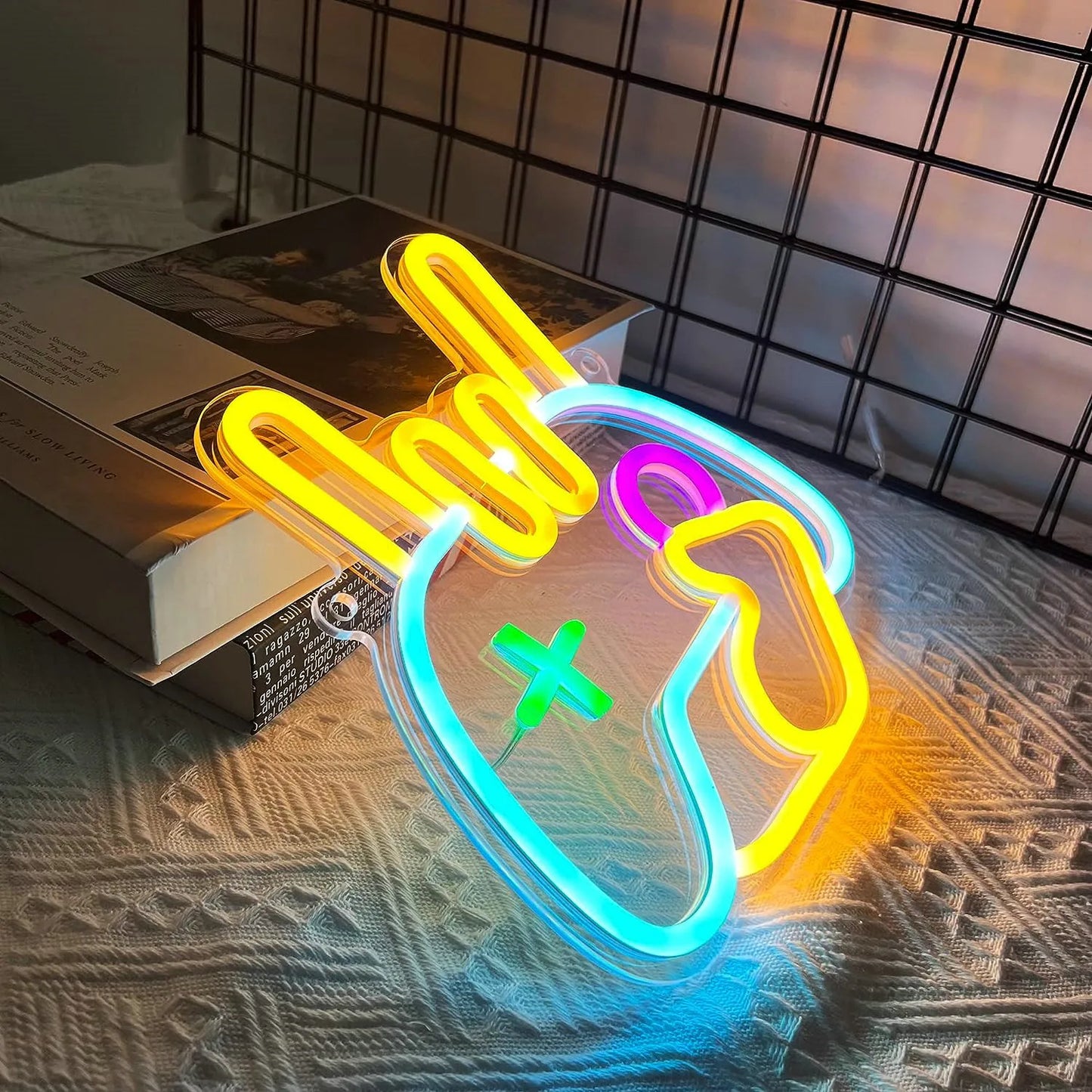 Game Room Neon Sign LED Wall Decor USB Powered Acrylic For Gaming Lighting Bedroom Bedside Wall Decor Gamer Party Birthday Gift