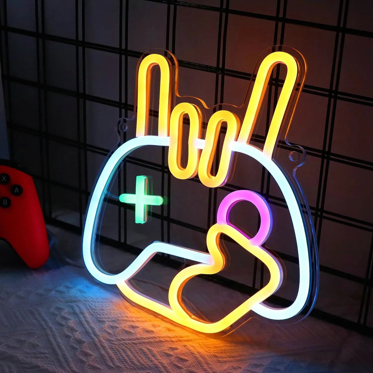 Game Room Neon Sign LED Wall Decor USB Powered Acrylic For Gaming Lighting Bedroom Bedside Wall Decor Gamer Party Birthday Gift