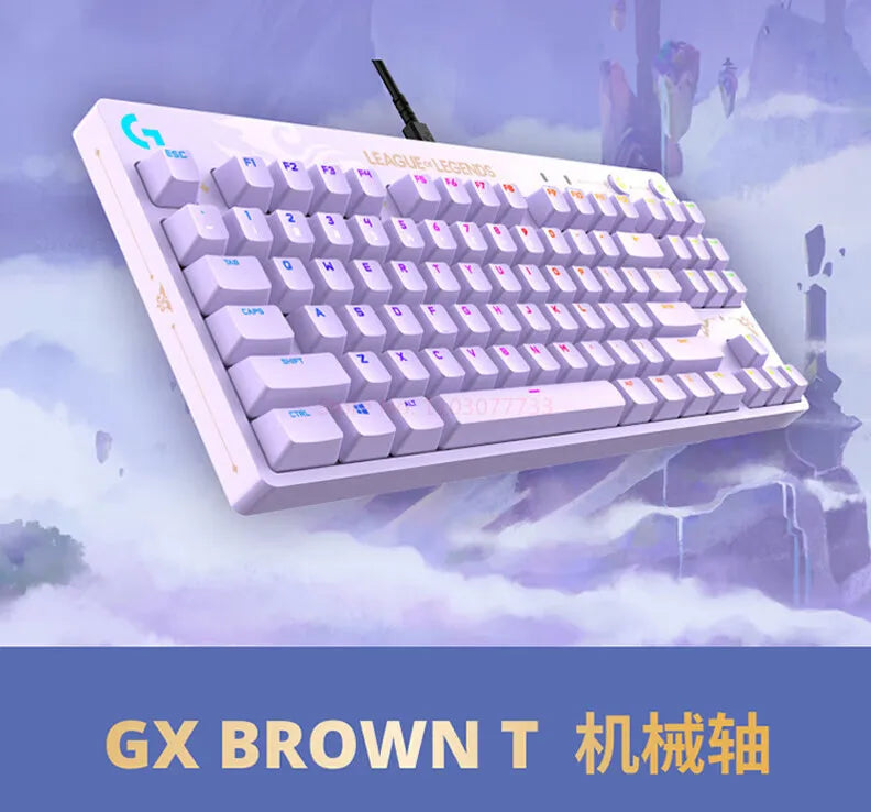 Original Logitech GPRO Mechanical Game Keyboard LoL Immortal Journey 87 Keys RGB Backlight For E-sports Computer Game Keyboard
