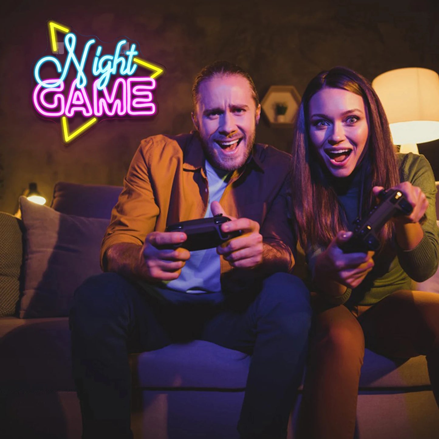Game Room Neon Sign LED Wall Decor USB Powered Acrylic For Gaming Lighting Bedroom Bedside Wall Decor Gamer Party Birthday Gift