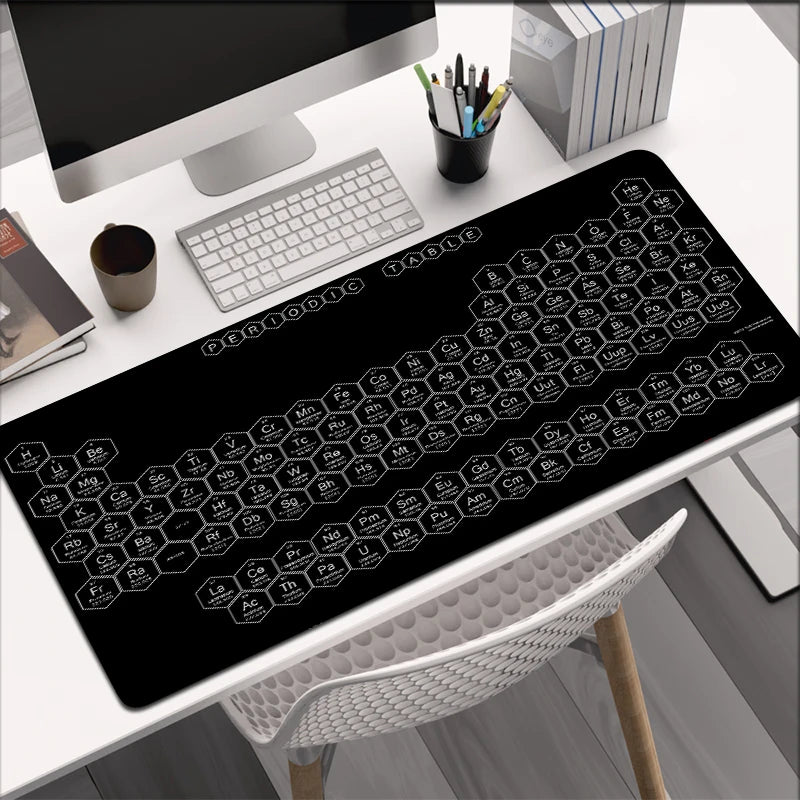 Mouse Pad Gamer XXL Custom HD Home Mouse Mat Desk Mats Periodic Table of Elements Office Carpet Gamer Natural Rubber Mice Pad