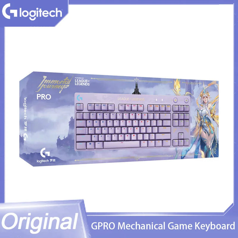 Original Logitech GPRO Mechanical Game Keyboard LoL Immortal Journey 87 Keys RGB Backlight For E-sports Computer Game Keyboard