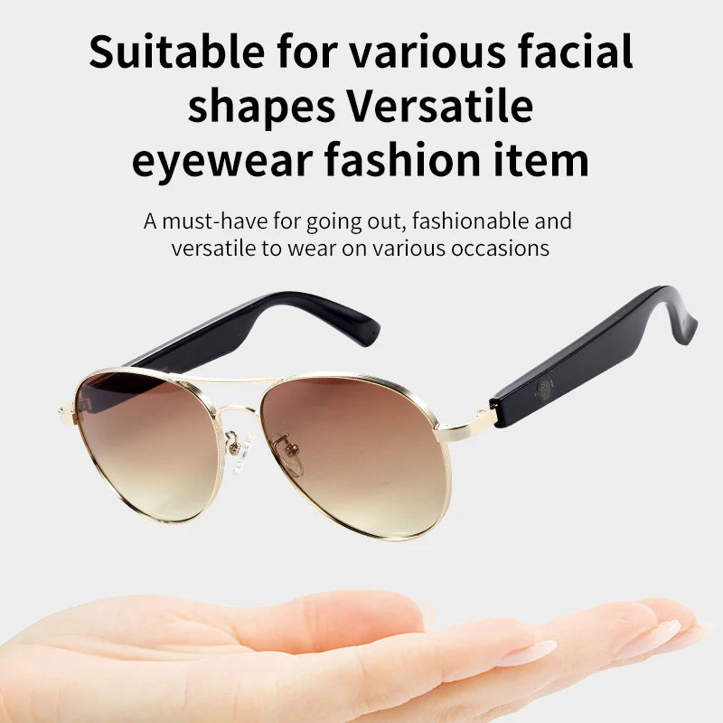 Smart Bluetooth Glasses with Built-in Speakers – Wireless Audio & Hands-Free Calling