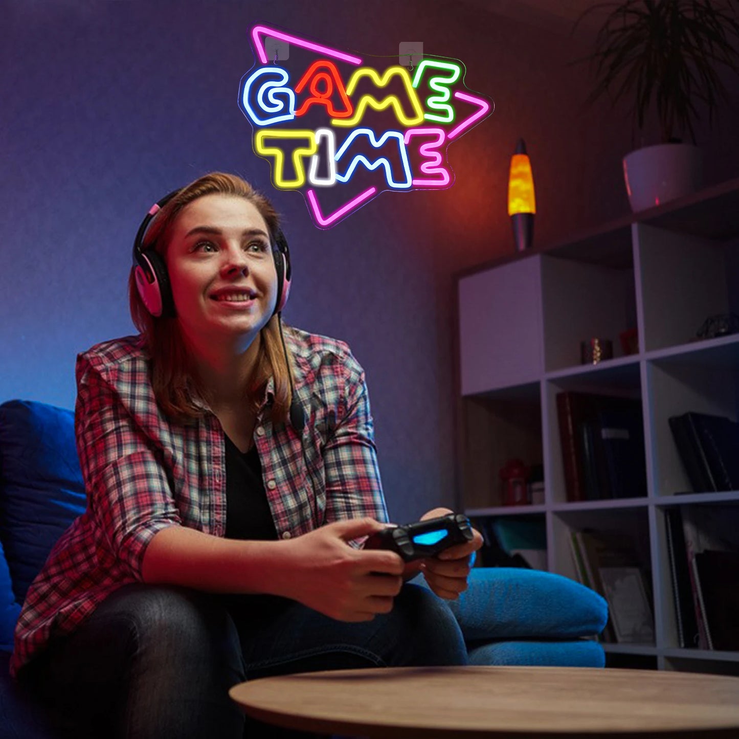 Game Room Neon Sign LED Wall Decor USB Powered Acrylic For Gaming Lighting Bedroom Bedside Wall Decor Gamer Party Birthday Gift