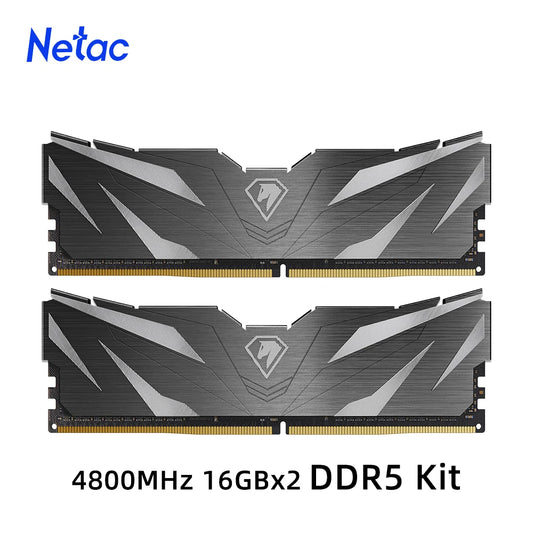 Netac DDR4 RAM 16GB/32GB – 3200MHz & 3600MHz, XMP 2.0, Desktop Gaming Memory, DIMM 288-Pin