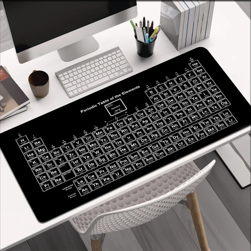 Mouse Pad Gamer XXL Custom HD Home Mouse Mat Desk Mats Periodic Table of Elements Office Carpet Gamer Natural Rubber Mice Pad