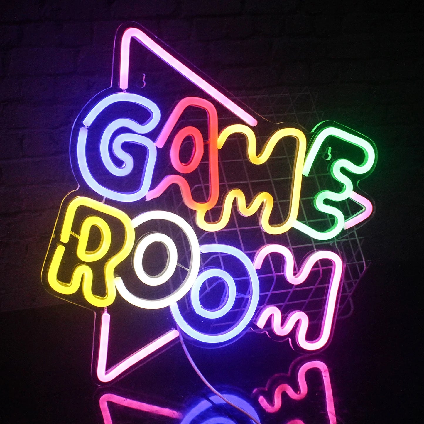 Game Room Neon Sign LED Wall Decor USB Powered Acrylic For Gaming Lighting Bedroom Bedside Wall Decor Gamer Party Birthday Gift