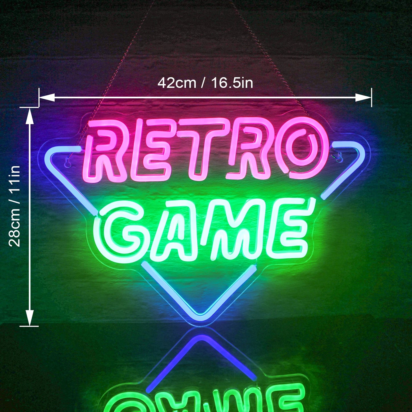 Game Room Neon Sign LED Wall Decor USB Powered Acrylic For Gaming Lighting Bedroom Bedside Wall Decor Gamer Party Birthday Gift