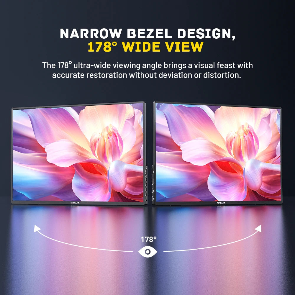 16" 2.5K Portable Monitor - HDR10, 144Hz, USB-C, HDMI, Google TV OS