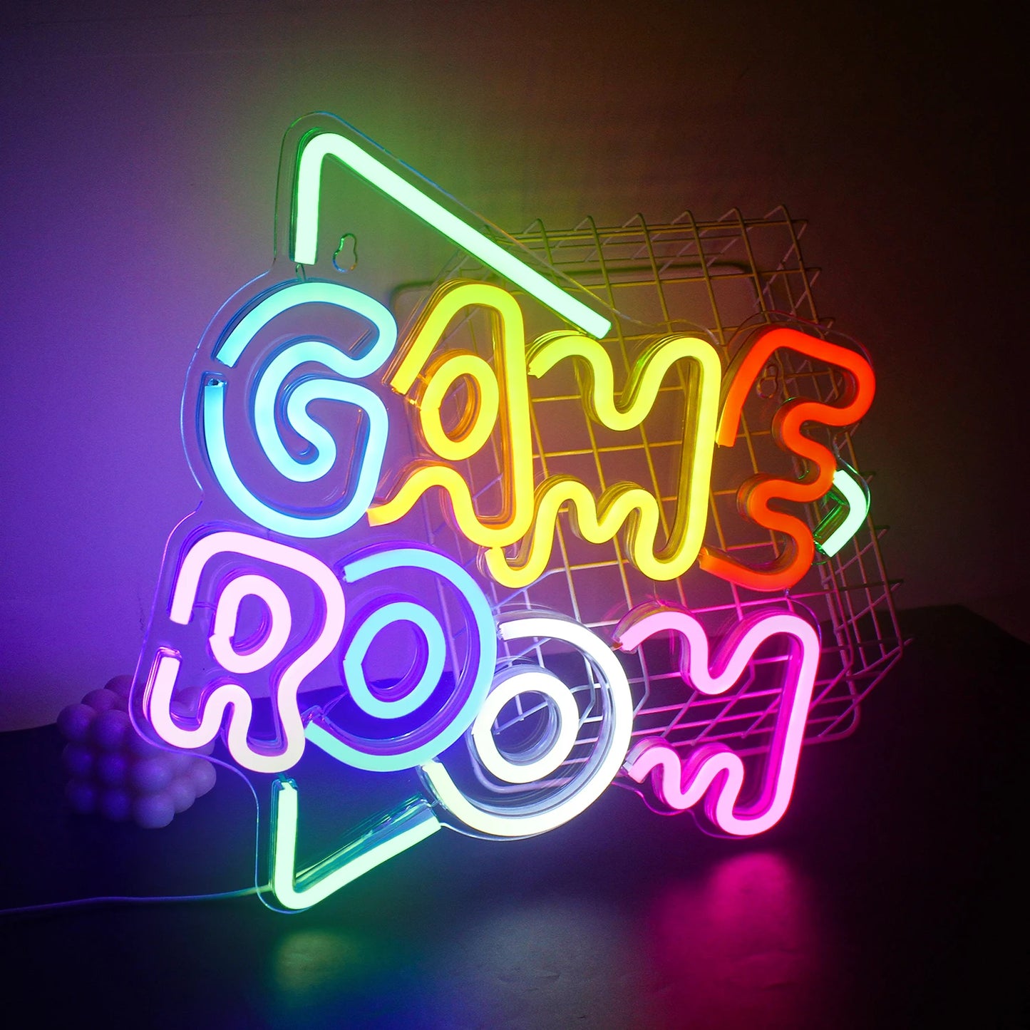 Game Room Neon Sign LED Wall Decor USB Powered Acrylic For Gaming Lighting Bedroom Bedside Wall Decor Gamer Party Birthday Gift