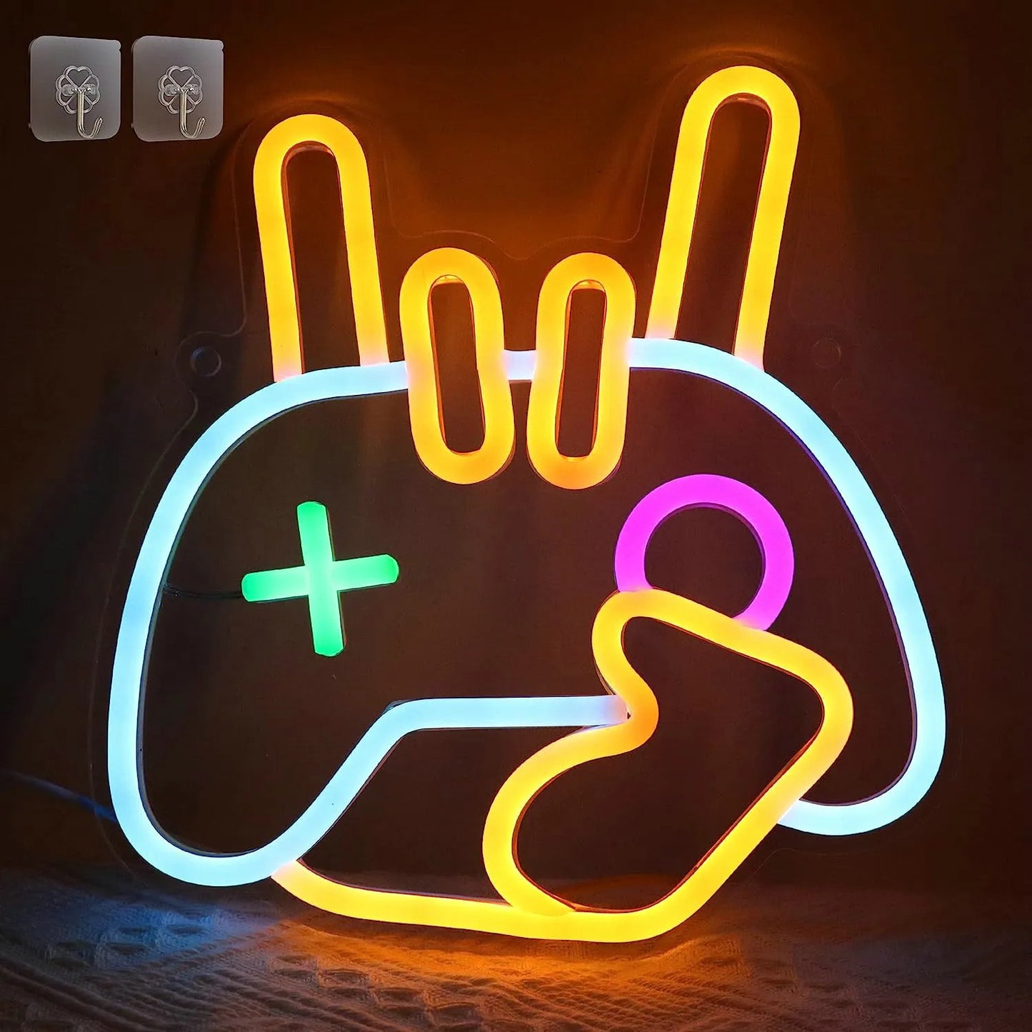 Game Room Neon Sign LED Wall Decor USB Powered Acrylic For Gaming Lighting Bedroom Bedside Wall Decor Gamer Party Birthday Gift