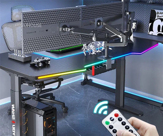 Electric Lifting Smart Computer Desk – Adjustable Height Gaming and Office Table