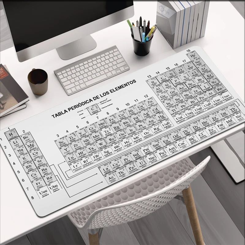 Mouse Pad Gamer XXL Custom HD Home Mouse Mat Desk Mats Periodic Table of Elements Office Carpet Gamer Natural Rubber Mice Pad