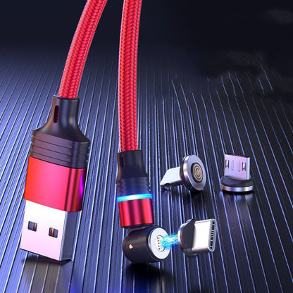 540 Rotating Magnetic Charging Cable - Type-C & Android, 2.4A Fast Charge