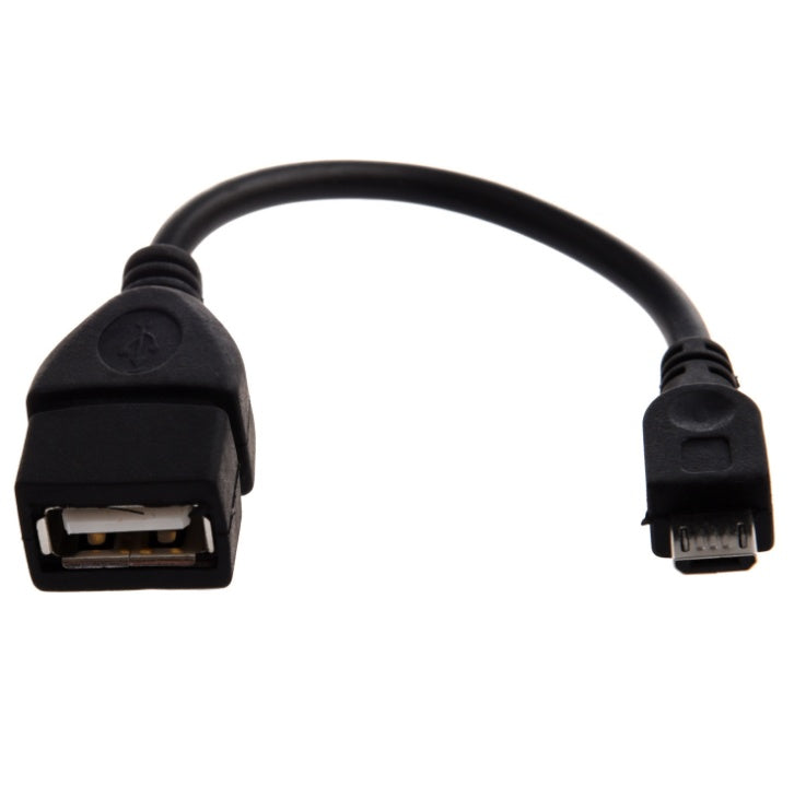 USB A 2.0 Female to Micro USB B Male OTG Adapter Data Cable