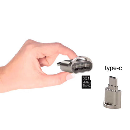 Micro USB TF Card Reader Adapter - Portable Metal Design for Android Devices