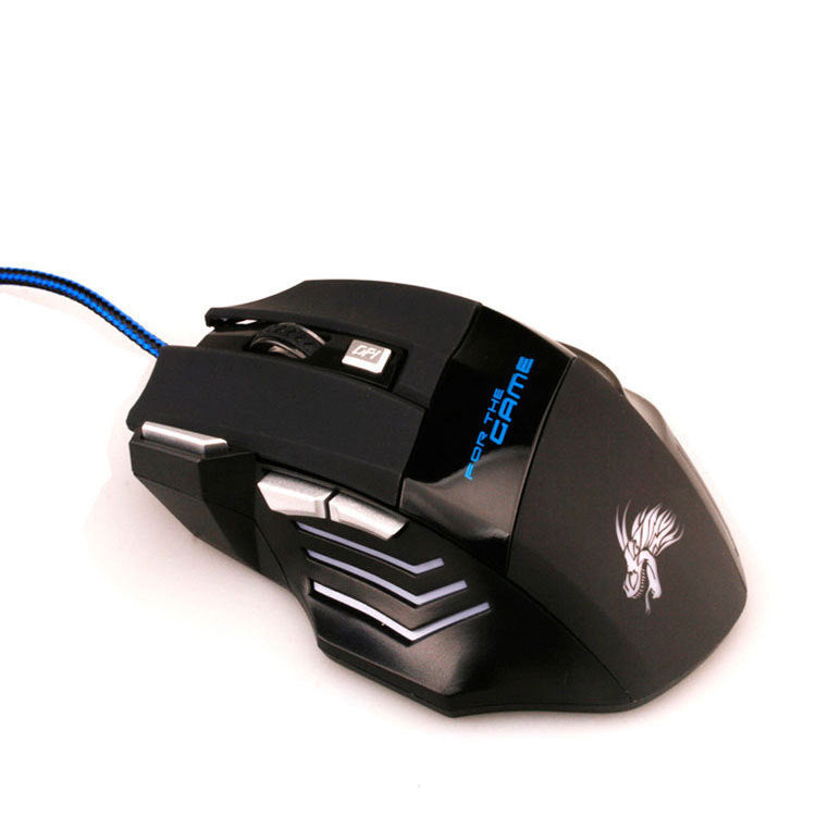 7-Button RGB Gaming Mouse - Wired USB Optical Mouse - Adjustable DPI