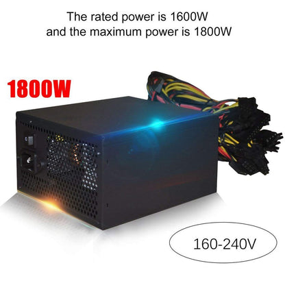 2000W Multi-Channel Silent Power Supply – 1600W Mining Chassis PSU