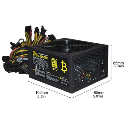 2000W Multi-Channel Silent Power Supply – 1600W Mining Chassis PSU