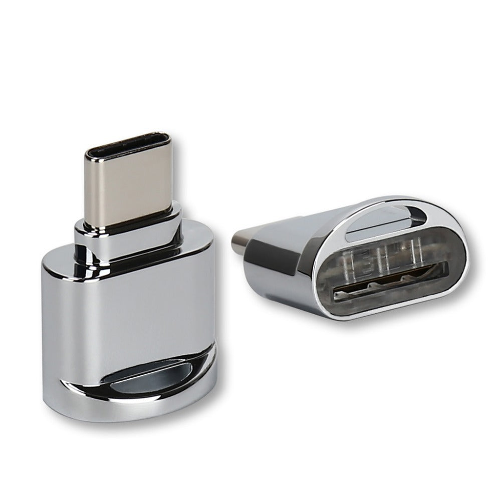 Micro USB TF Card Reader Adapter - Portable Metal Design for Android Devices