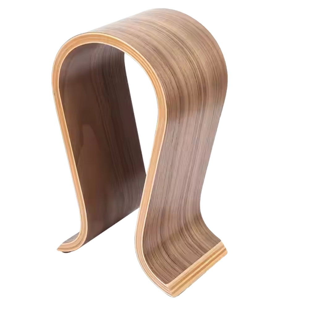 U Shape Wooden Headphone Stand for Almost All On Ear Headphones_4