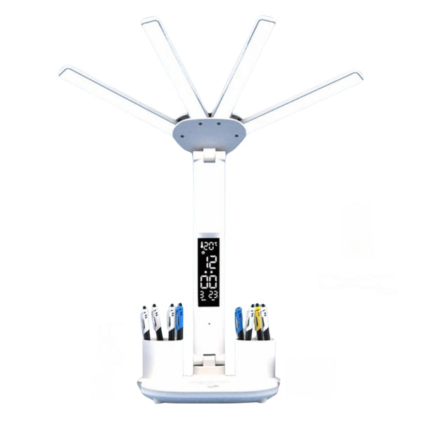 Multifunction Table Lamp LED Four Headed Folding Reading Lamp_0