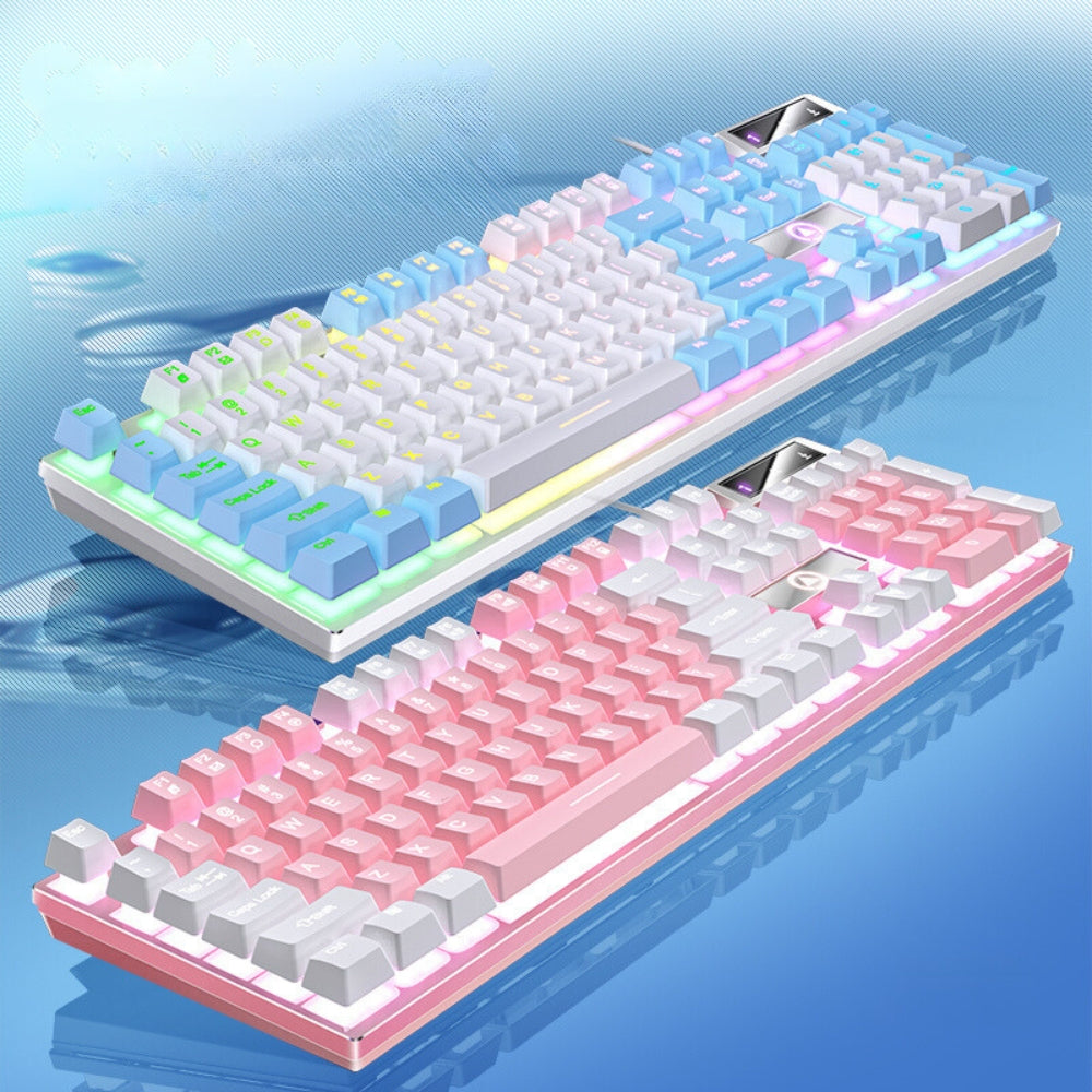 Gaming Keyboard Wired Keyboard Color Matching Backlit Mechanical Feel_2