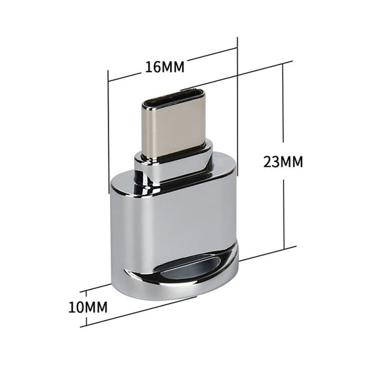 Micro USB TF Card Reader Adapter - Portable Metal Design for Android Devices