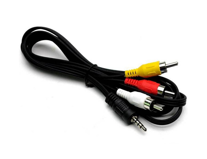 3.5mm to 3 RCA AV Audio Video Cable – 1 to 3 TV Output Line (70cm)