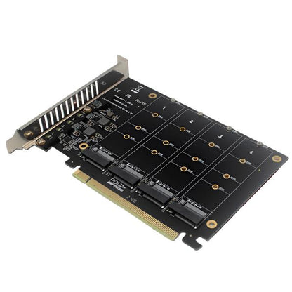 PCI-E Array Expansion Riser Card - 4-Disk PCIE Split & RAID Support