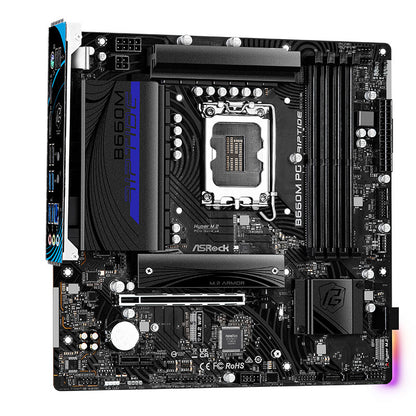 B660M PG Combat Board Riptide Gaming Motherboard – DDR4, LGA1700, M-ATX