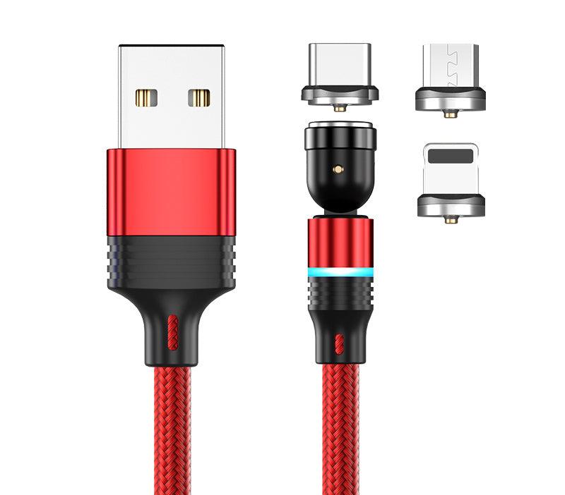 540 Rotating Magnetic Charging Cable - Type-C & Android, 2.4A Fast Charge