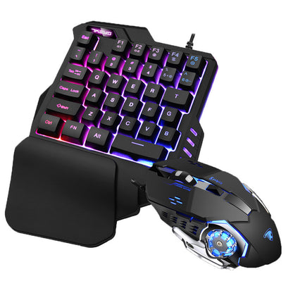 One-handed RGB Mechanical Gaming Keypad