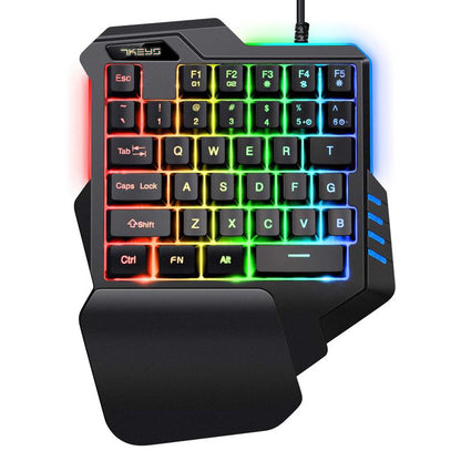 One-handed RGB Mechanical Gaming Keypad