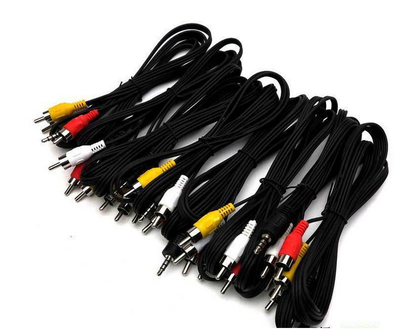 3.5mm to 3 RCA AV Audio Video Cable – 1 to 3 TV Output Line (70cm)