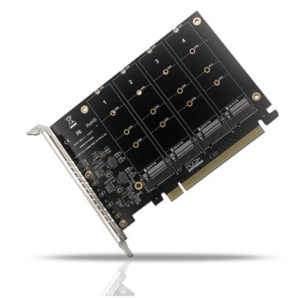 PCI-E Array Expansion Riser Card - 4-Disk PCIE Split & RAID Support