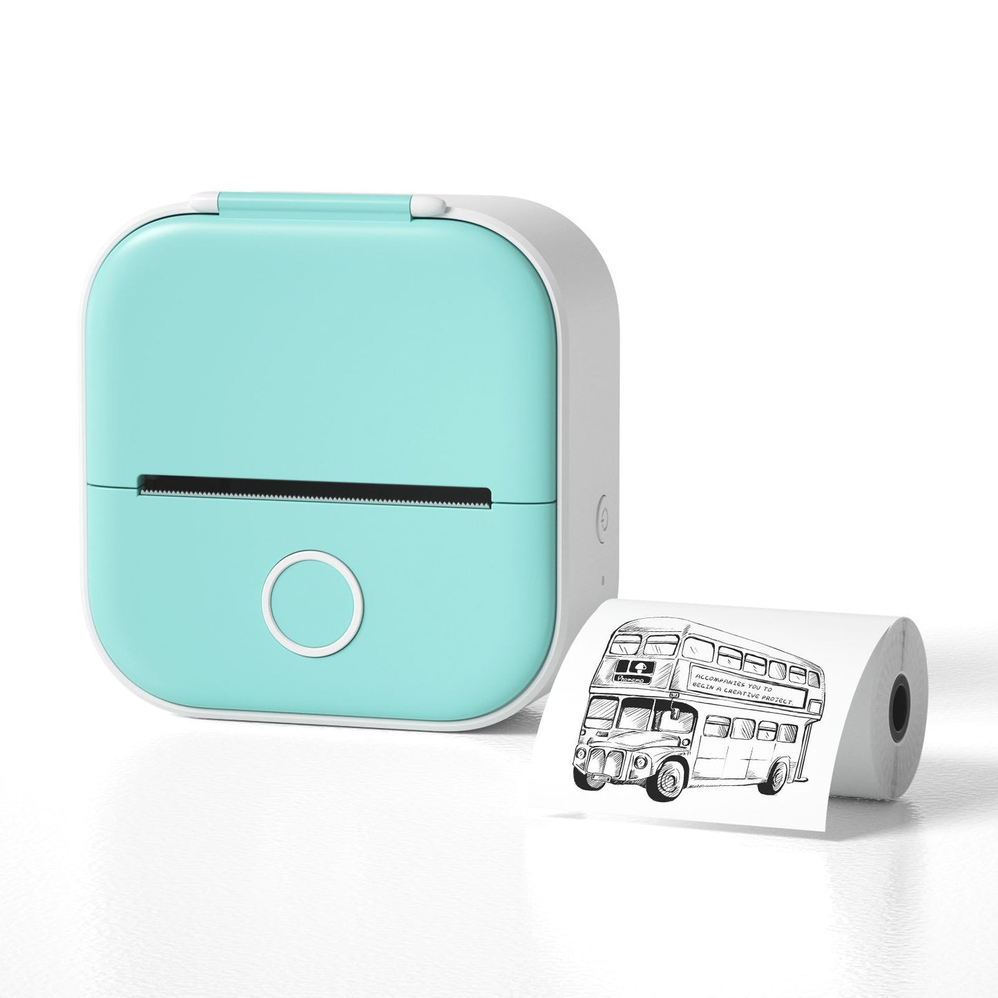 Portable Mini Bluetooth Thermal Label Printer - Inkless Pocket Printer for Photos, Notes, and Labels