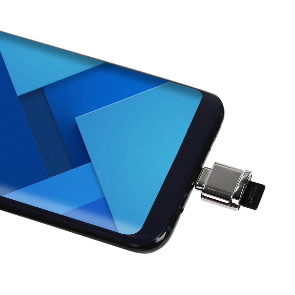 Micro USB TF Card Reader Adapter - Portable Metal Design for Android Devices