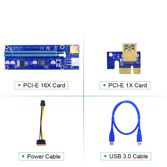 Graphics Card Extension Cord Adapter – Flexible PCIe GPU Riser Cable