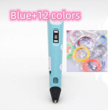 3D Printing Pen for Kids & Adults - Stereoscopic Drawing Pen with PLA Filament, Art & DIY Painting Tool