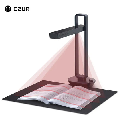 CZUR Aura Pro Portable Book & Document Scanner - A3 Size, 14MP HD Smart OCR with LED Desk Lamp