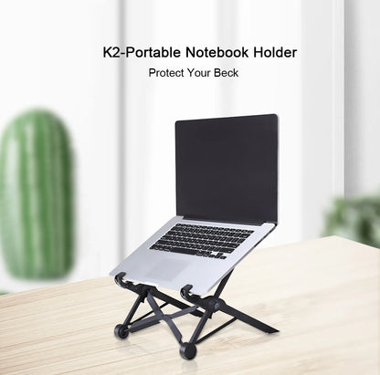 NEXSTAND K2 Portable Laptop Stand – Folding, Adjustable Height, Ergonomic Notebook Holder for MacBook & Laptops