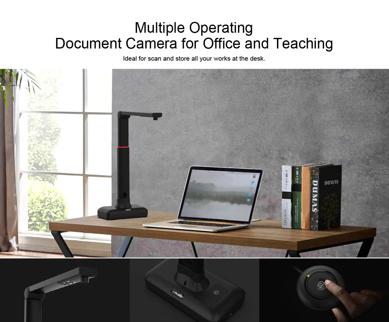 VIISAN S21 A2/A3 Large Format Book & Document Scanner - 23MP High-Resolution