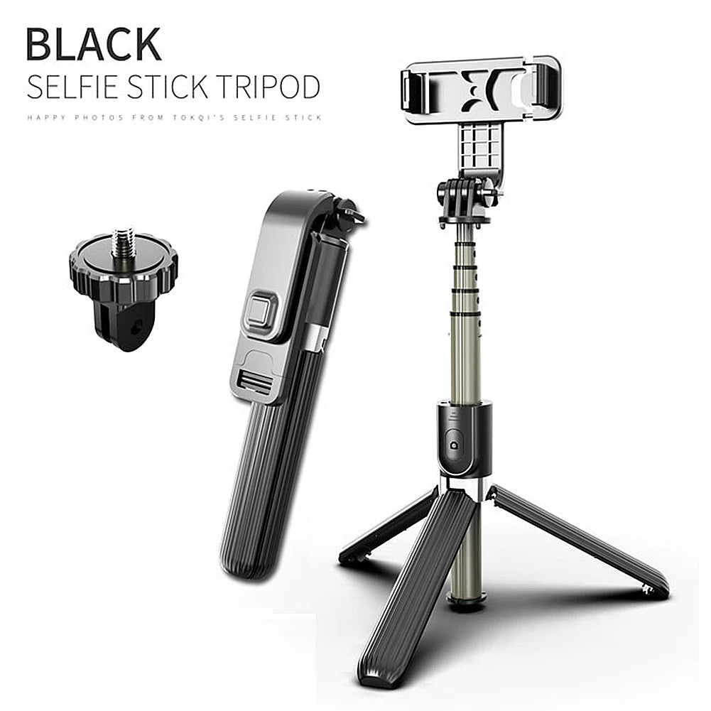 Professional Tripod Selfie Stick for Mobile Phone Photo Rotating Pole Bluetooth Remote Control Stand Live Broadcast Holder