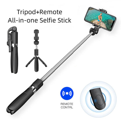 Professional Tripod Selfie Stick for Mobile Phone Photo Rotating Pole Bluetooth Remote Control Stand Live Broadcast Holder