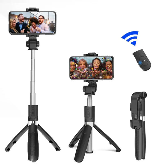 Professional Tripod Selfie Stick for Mobile Phone Photo Rotating Pole Bluetooth Remote Control Stand Live Broadcast Holder